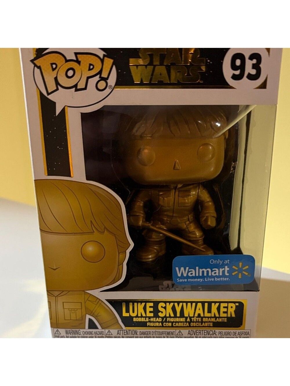 Funko Luke Skywalker Gold Collectible Figure